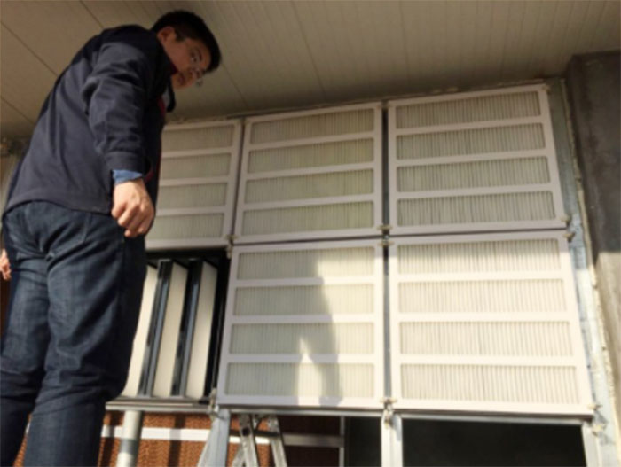 養殖防疫型空氣過濾器|養豬場初中高效過濾器|箱式|組合式中效過濾器安裝現場實圖 養殖防疫型空氣過濾器|養豬場初中高效過濾器|箱式|組合式中效過濾器安裝現場實圖